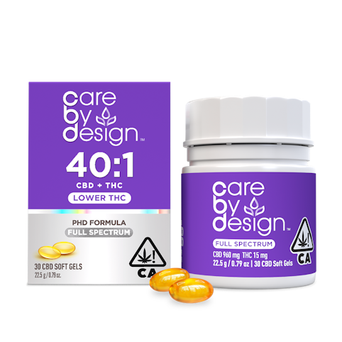 Care by design - 40:1 CBD:THC (30CT) SOFT GELS