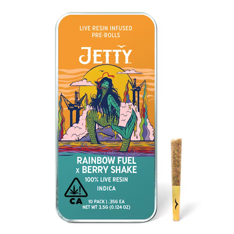 Jetty - RAINBOW FUEL X BERRY SHAKE LIVE RESIN 10 PACK