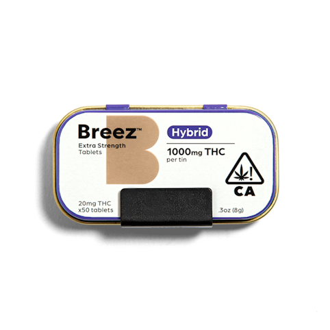Breez - HYBRID EXTRA STRENGTH TABLETS 1000MG (50CT)