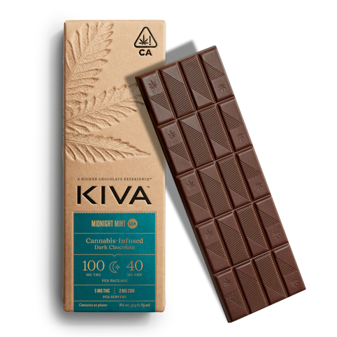 Kiva - MIDNIGHT MINT CBN DARK CHOCOLATE BAR