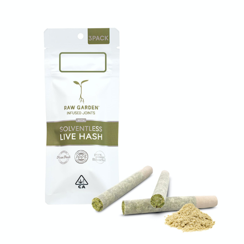 Raw garden - KNIGHTS TEMPLAR OG - HASH INFUSED 3 PACK