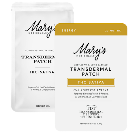 Mary's medicinals - SATIVA ENERGY TRANSDERMAL PATCH