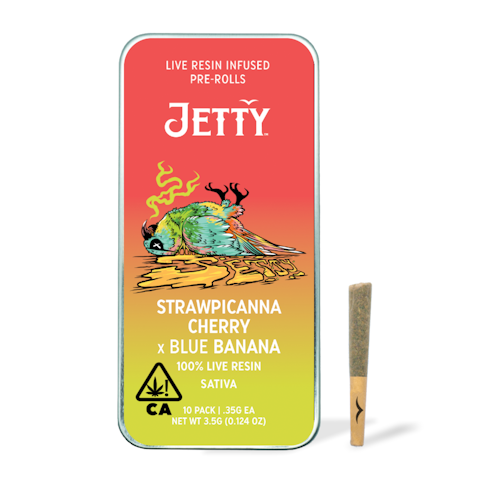 Jetty - STRAWPICANNA CHERRY X BLUE BANANA - LIVE RESIN 10 PACK