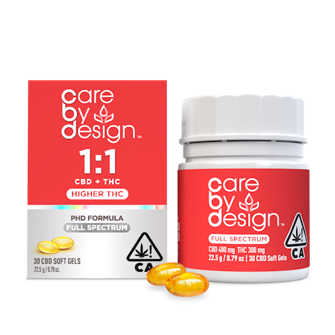 Care by design - 1:1 CBD:THC (30CT) SOFT GELS