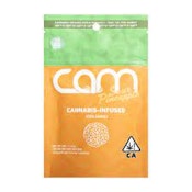 CAM: SOUR PINEAPPLE ROSIN GUMMY HYBRID 100MG 10 PACK