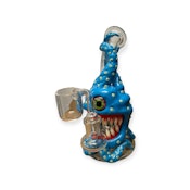 ANIMATED FACE DAB RIG OCTOPUS TEETH BLUE RED GUMS