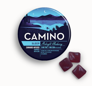 Kiva - CAMINO - MIDNIGHT BLUEBERRY SLEEP THC:CBN 5:1