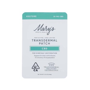 Mary's medicinals - TRANSDERMAL CBD PATCH