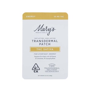 Mary's medicinals - TRANSDERMAL PATCH - ENERGY