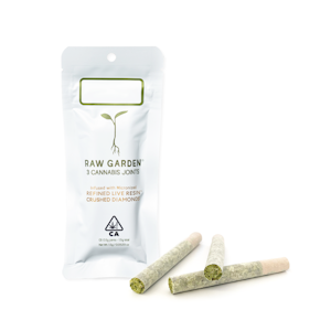 Raw garden - GAVIOTA HAZE - DIAMOND INFUSED PREROLL 3PK