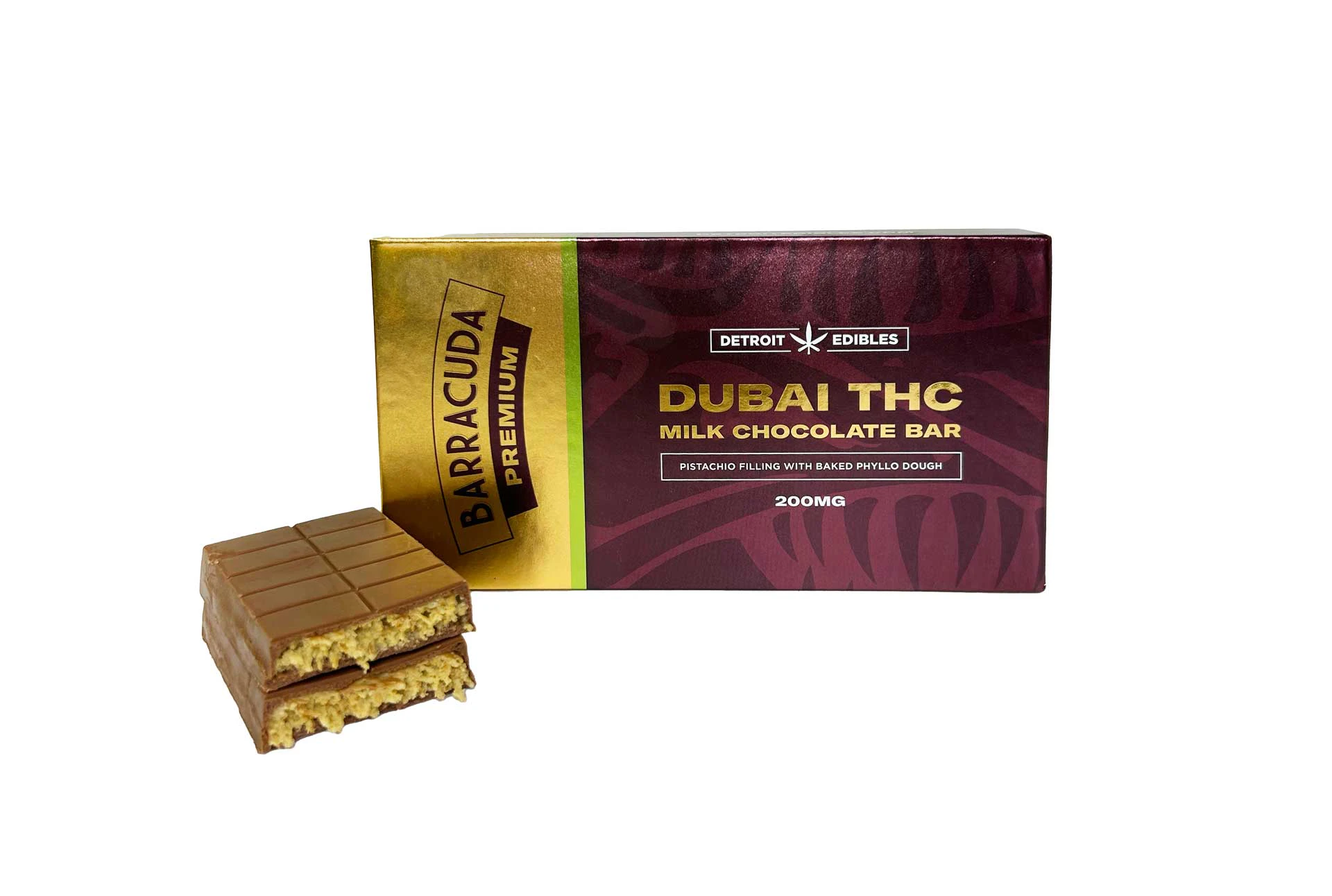 Detroit edibles - DUBAI - MILK CHOCOLATE - 200MG Main Image