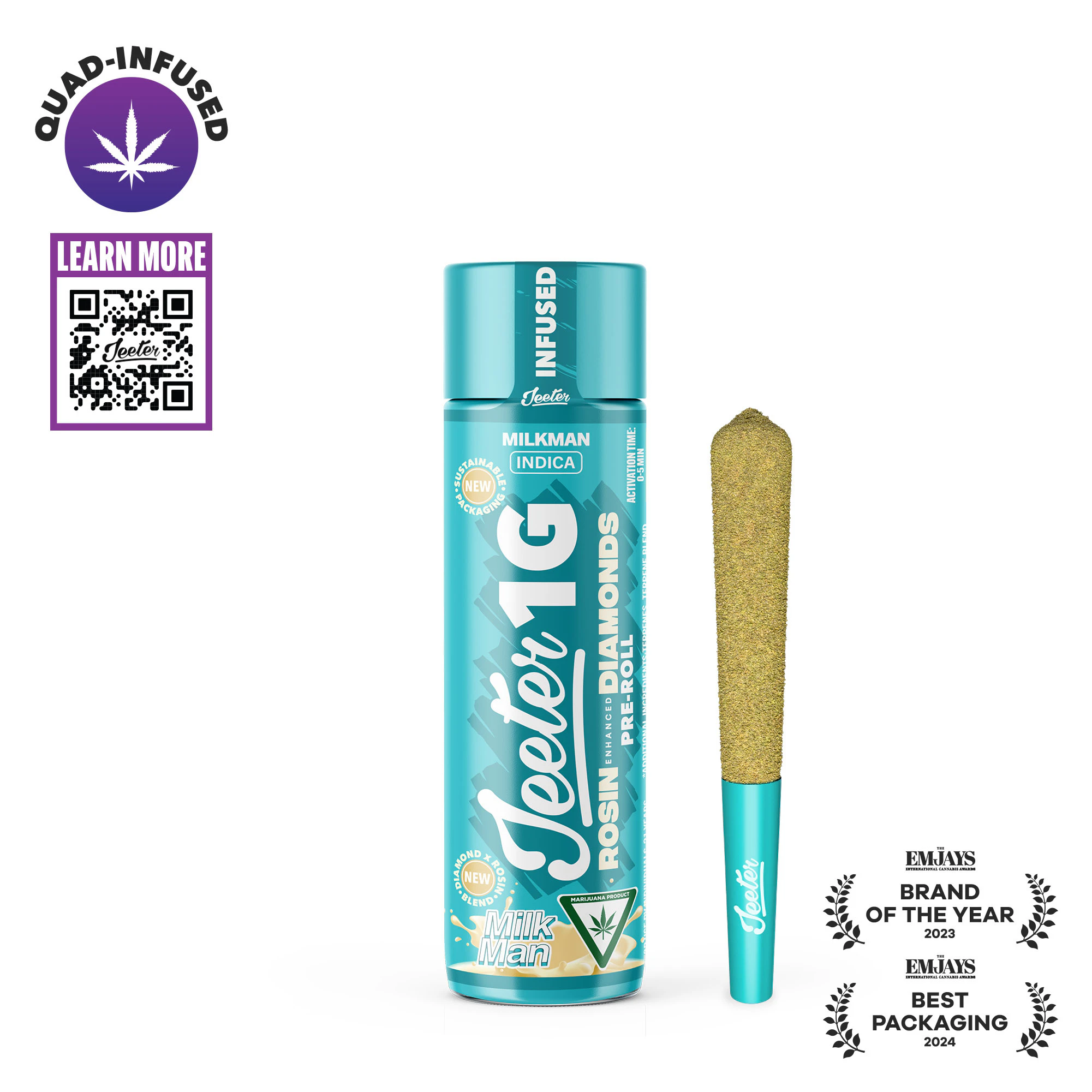 Jeeter - MILKMAN ROSIN INFUSED 1G PREROLL Main Image
