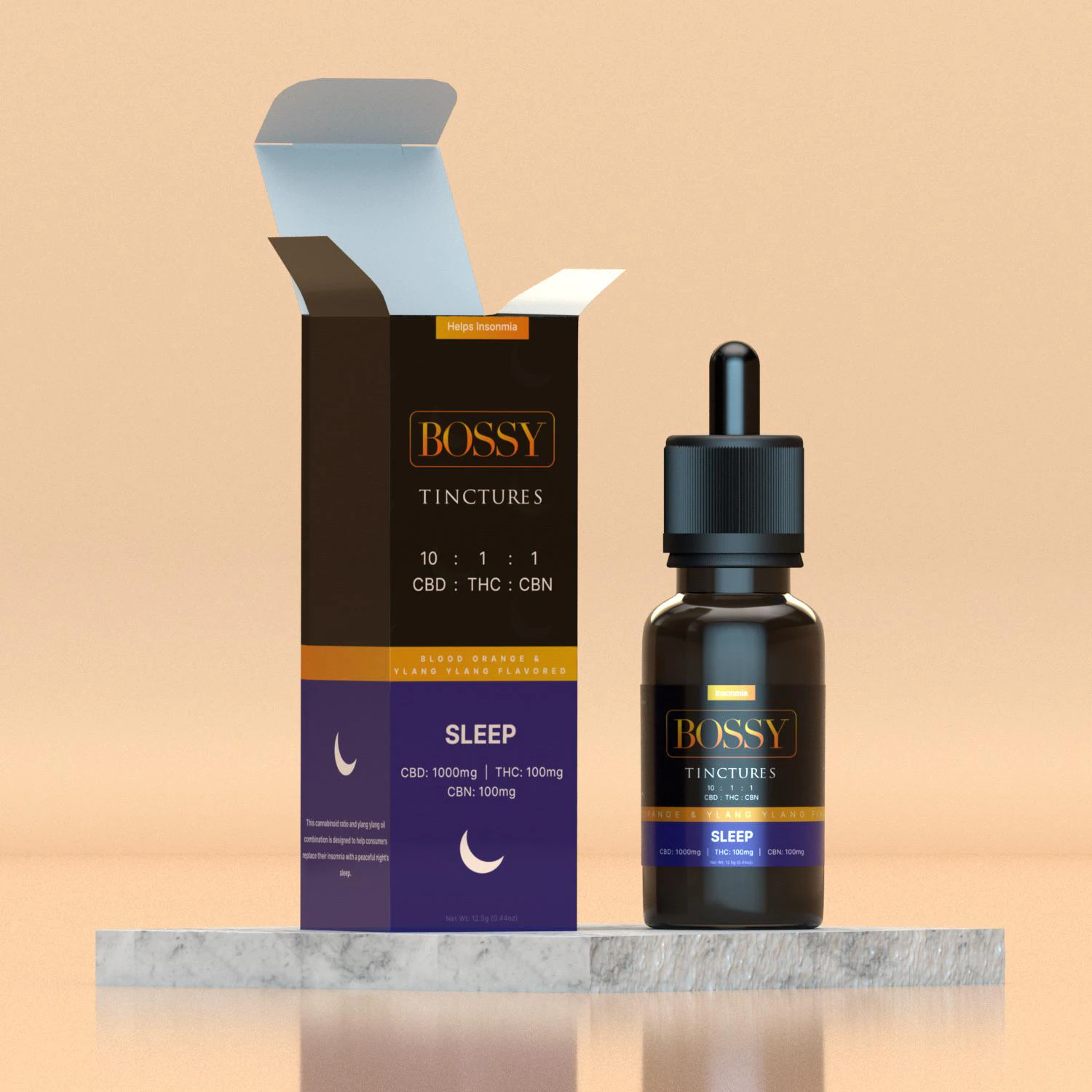 Bossy - SLEEP BOSSY DROPS (100MG THC|100MG CBN|1000 MG THC) Main Image