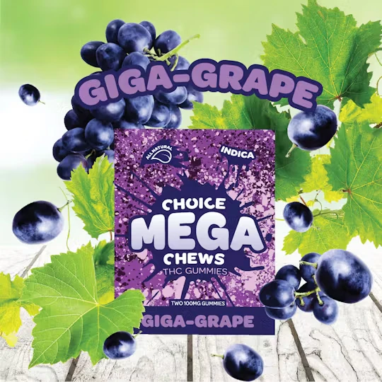 Choice - MEGA CHEW (2PK) GIGA GRAPE (INDICA) Main Image