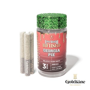 Goldkine - GEORGIA PIE - 3 PACK PREROLL CASE (1.8G)LIVE RESIN-INFUSED