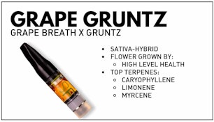 GRAPE GRUNTZ LIVE RESIN 0.5G CARTRIDGE