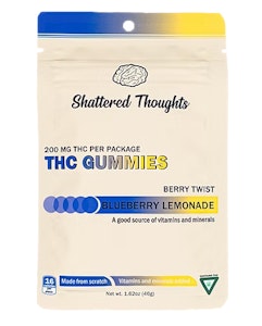 Shattered thoughts - BLUEBERRY LEMONADE GUMMIES 10PK 200MG