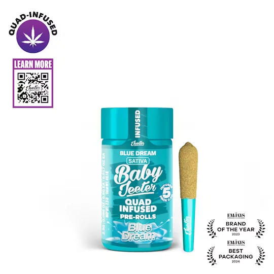 Jeeter - INFUSED BABY JEETER 0.5G X 5 (2.5G) PREROLL BLUE DREAM Main Image