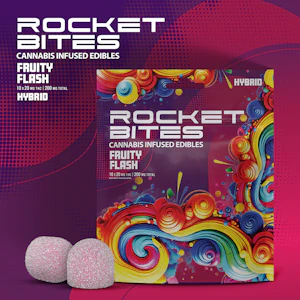 Rocket bites - FRUITY FLASH - 200MG GUMMIES