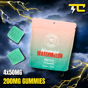 Thunder canna - WATERMELON GUMMIES 4CT X 50 - 200MG