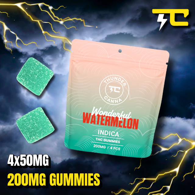 Thunder canna - WATERMELON GUMMIES 4CT X 50 - 200MG Main Image