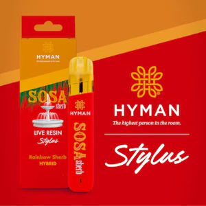 Hyman - SOSA SHERB 1G LIVE RESIN STYLUS DISPOSABLE VAPE