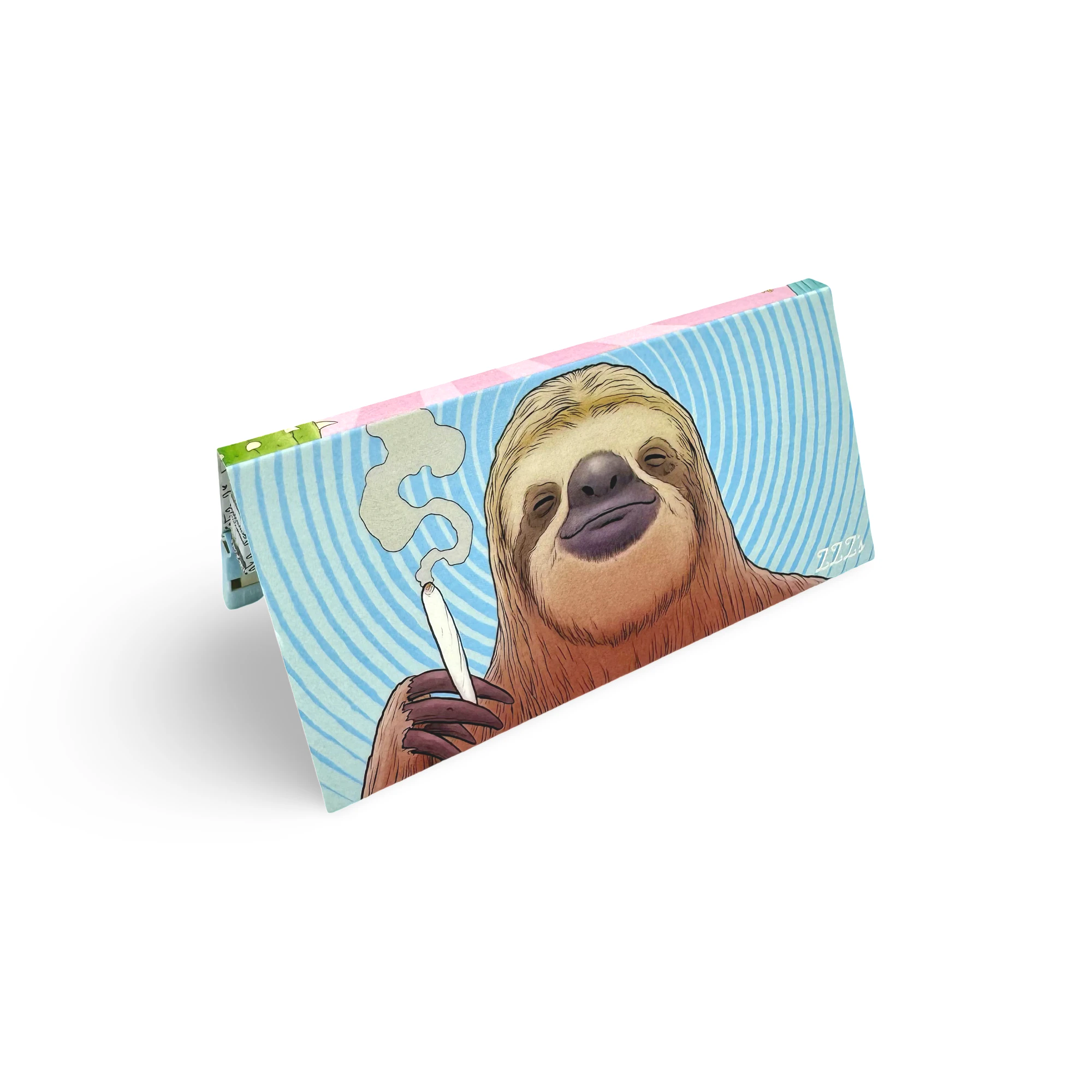 Zzz's rolling paper co - KING SIZE "SAMUEL THE SLOTH" SLIM PAPERS AND TIPS Main Image