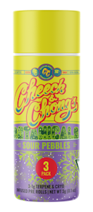Cheech & chong - SOUR PEBBLES CRYO INFUSED 1G PR (3PK)