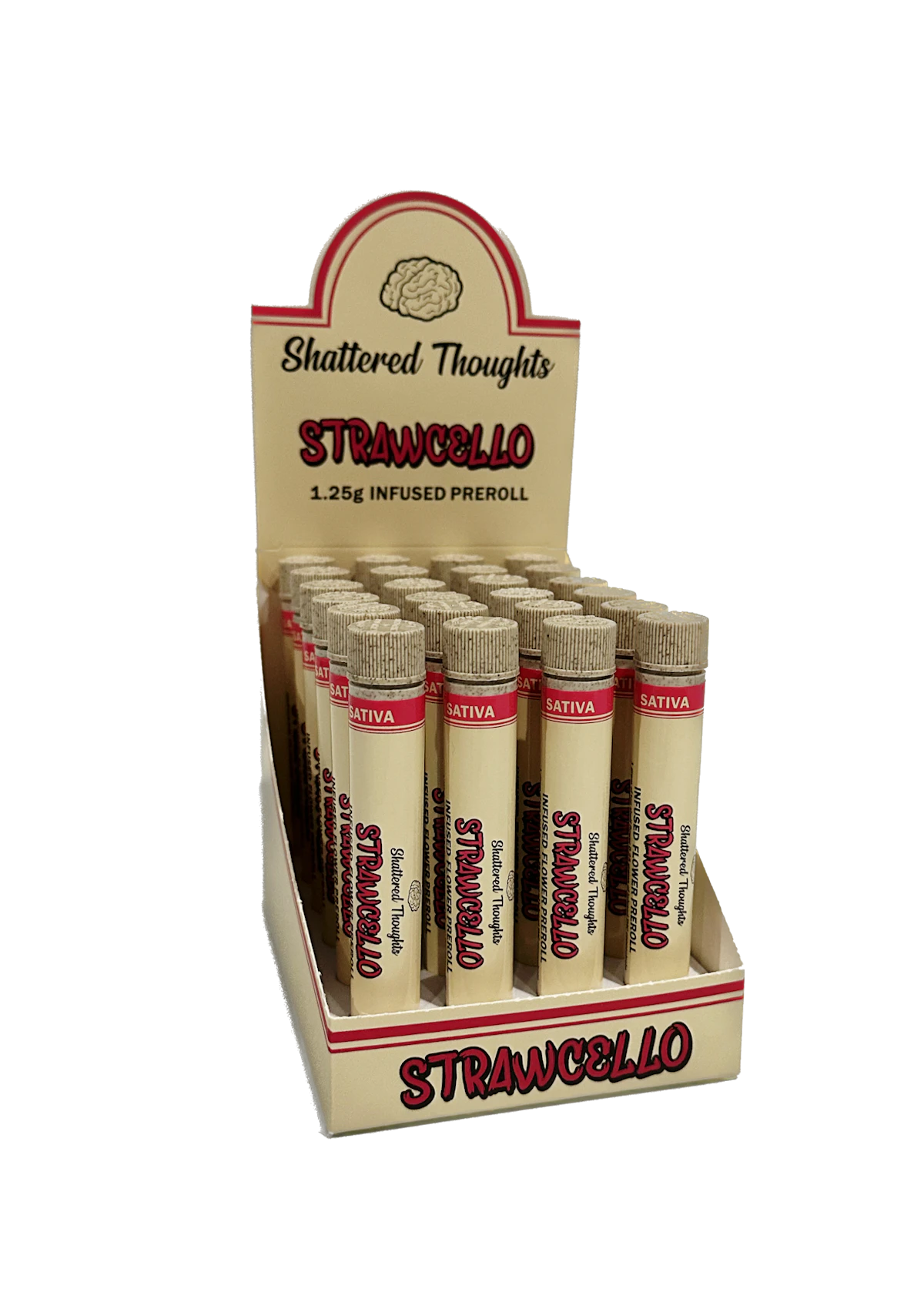 Shattered thoughts - STRAWCELLO 1.25G INFUSED PREROLL Main Image