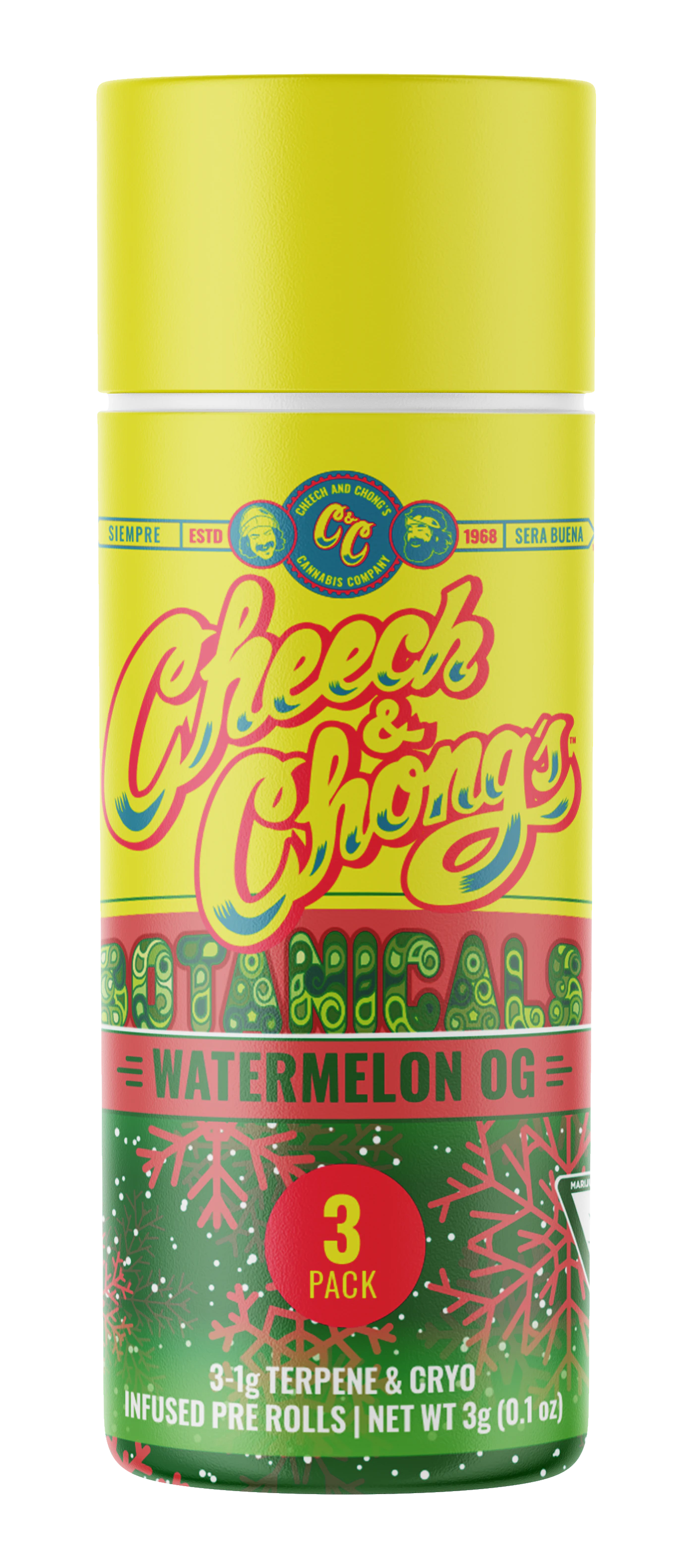Cheech & chong - WATERMELON OG CRYO INFUSED 1G PR (3PK) Main Image