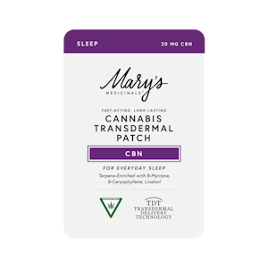 Mary's - TRANSDERMAL-PATCHES-SLEEP-(20MGCBN)