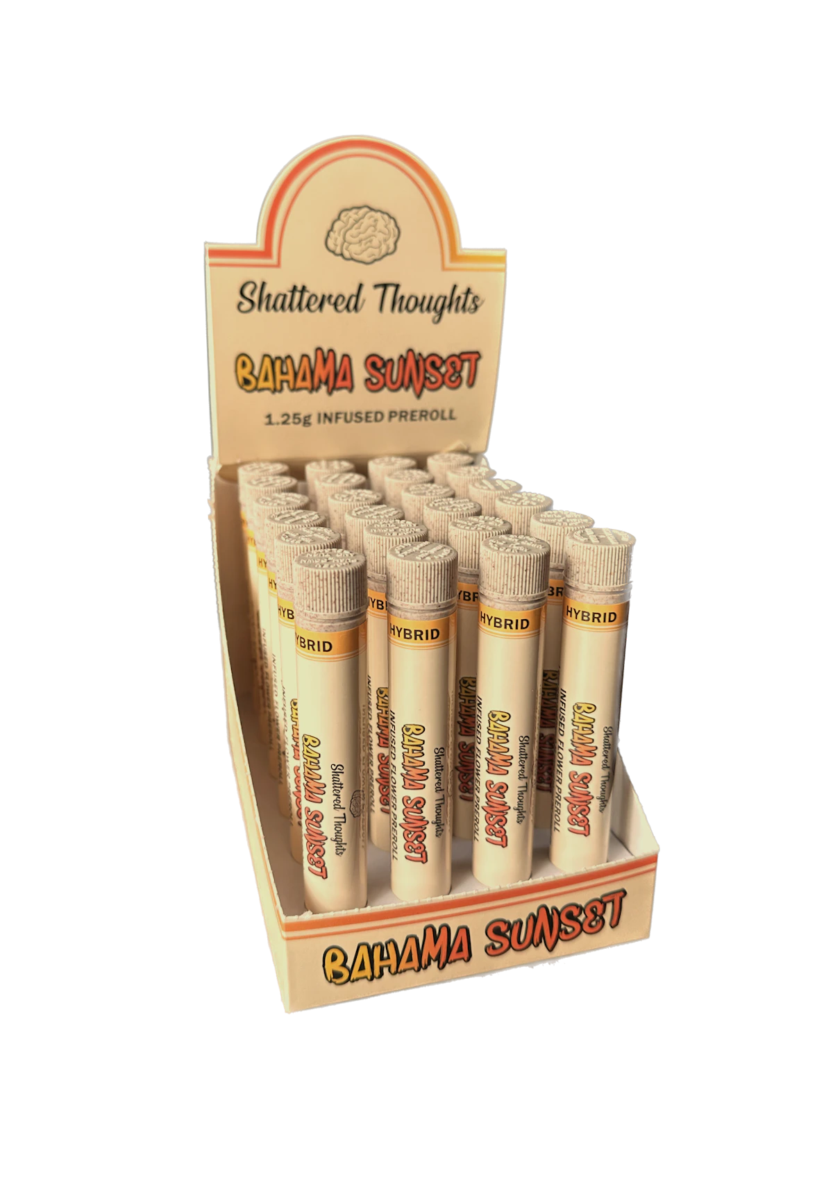 Shattered thoughts - BAHAMA SUNSET 1.25G INFUSED PREROLL Main Image