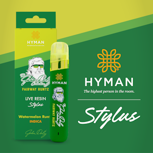 Hyman - THE JOHN DALY COLLECTION - FAIRWAY RUNTZ 1G LIVE RESIN STYLUS DISPOSABLE VAPE