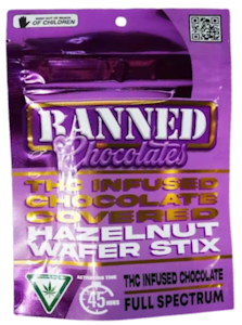 Banned - HAZELNUT WAFER STIX 200MG 3PK