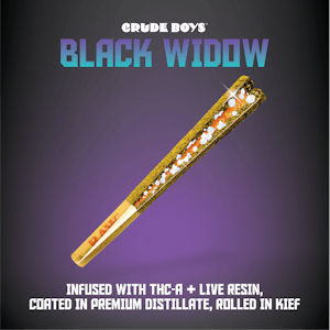 Crude boys - CRANBERRY CRUSH 1.3G BLACK WIDOW INFUSED PREROLL