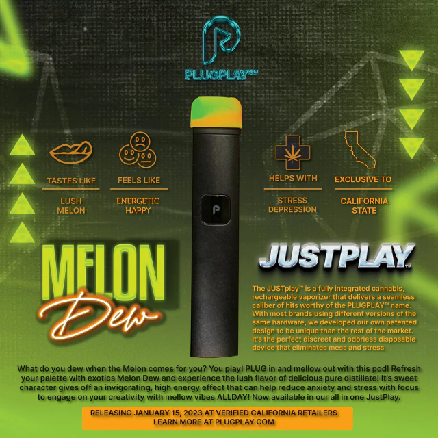Plugplay - 1G- MELON DEW- DISPOSABLE Main Image
