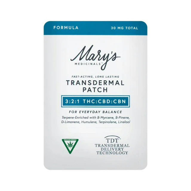 Mary's medicinals - SINGLE PATCH- 3:2:1 THC:CBD:CBN Main Image