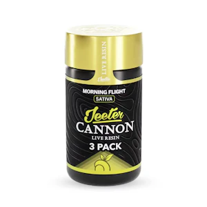 Jeeter - 3PK- 0.5G- MORNING FLIGHT- LIVE RESIN INFUSED- CANNONS