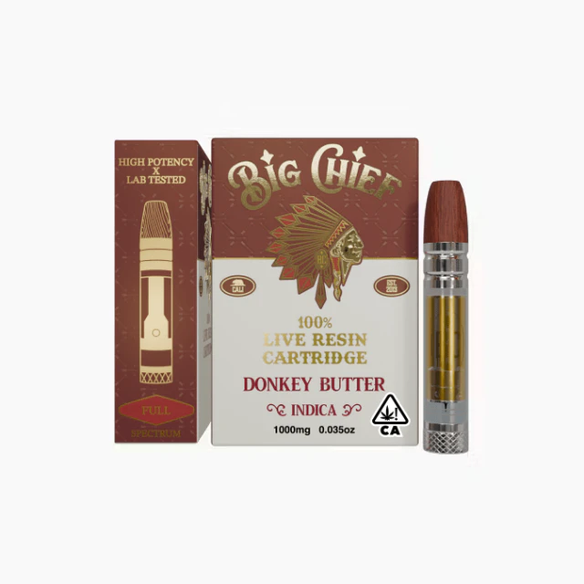 Big chief - 1G- DONKEY BUTTER- LIVE RESIN- CARTRIDGE Main Image