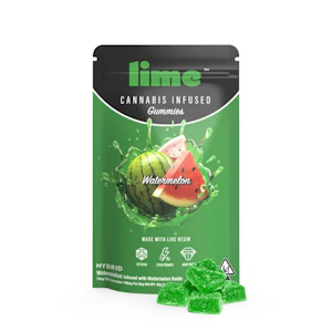 Lime - 10CT-  WATERMELON- LIVE RESIN- GUMMIES