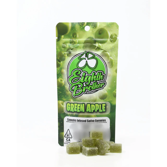 Eighth brother - 10CT- GREEN APPLE- GUMMIES Main Image