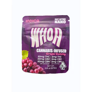 Whoa - SINGLE- 50MG- 1:1:1- GRAPE- CBN SLEEP- GUMMY
