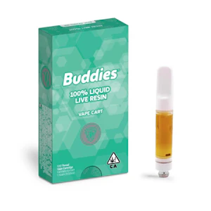 Buddies - 1G- CHERRY FLUX- LIQUID LIVE RESIN- CARTRIDGE