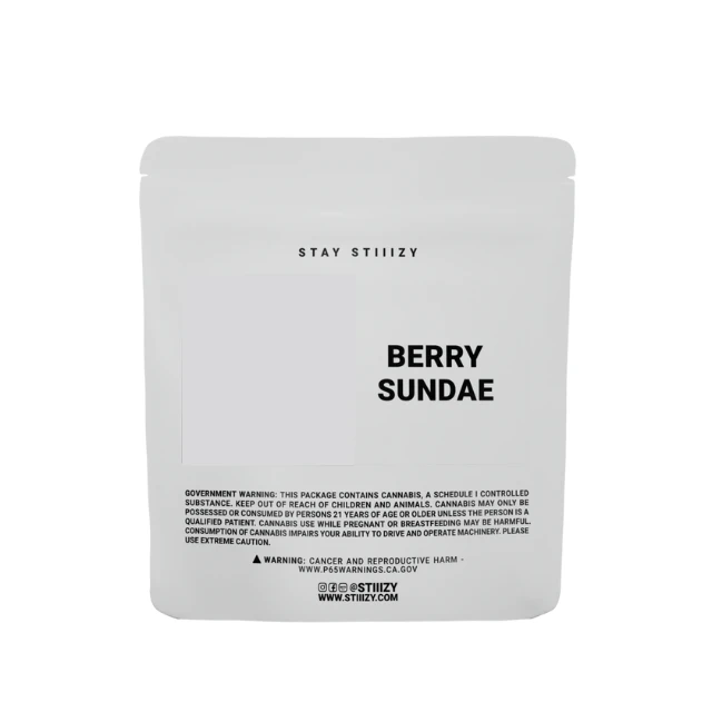 Stiiizy - 1/8 OZ- BERRY SUNDAE- WHITE- SUN GROWN Main Image