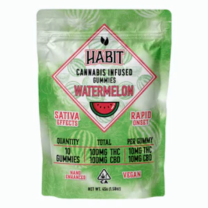 Habit - 10CT- 1:1- WATERMELON- GUMMIES