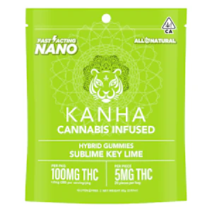 Kanha - 20CT- KEY LIME- GUMMIES- NANO