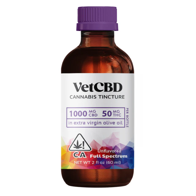 Vet cbd - 60ML- 1000MG CBD- 50MG THC- REGULAR STRENGTH Main Image
