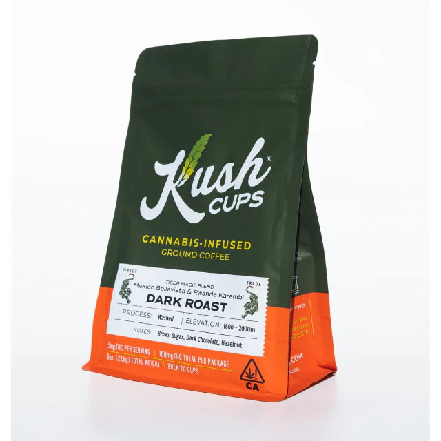 Kush cups - 20 CUPS- DARK ROAST- GROUND COFFEE Main Image