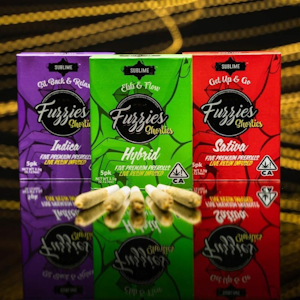 Fuzzies - 5PK- 0.7G- STRAWBERRY TRAINWRECK- INFUSED SHORTIES