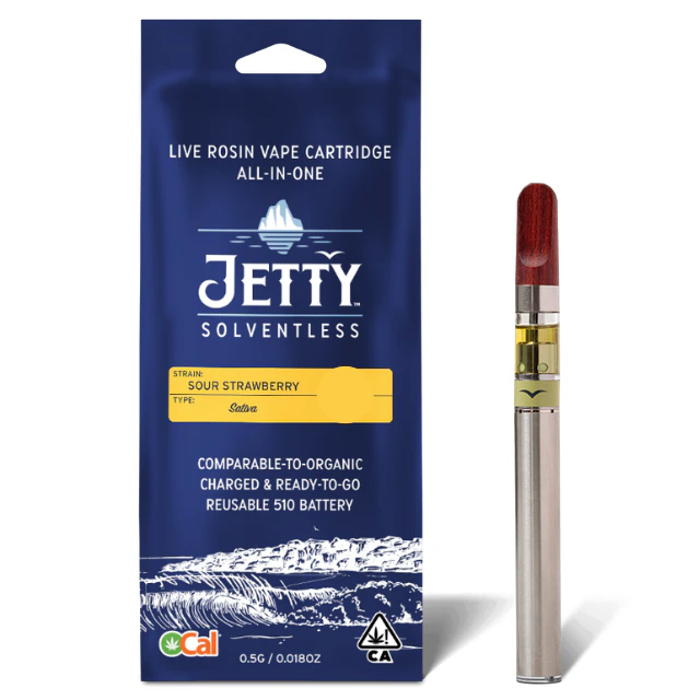 Jetty - 0.5G- SOUR STRAWBERRY- OCAL SOLVENTLESS- DISPOSABLE Main Image